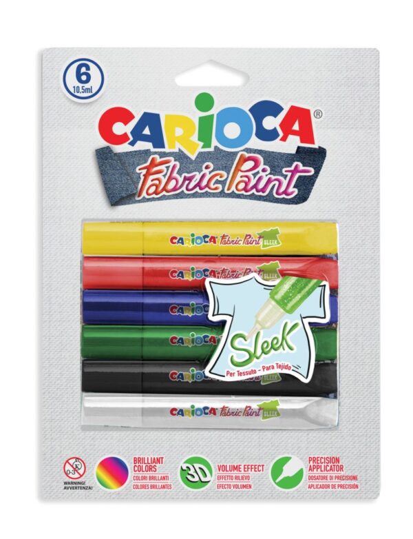 Textilmarker Fabric Color 6 Stück
