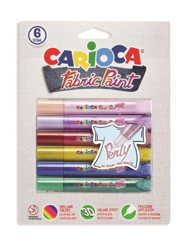 Textilmarker Fabric Color Pastell 6 Stück