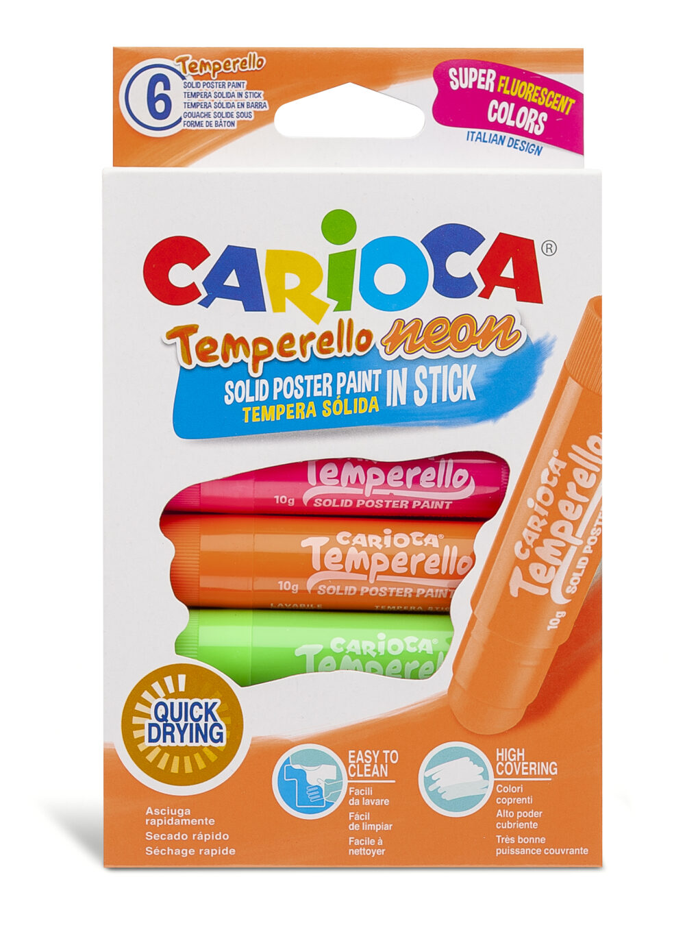 Carioca Temperello Poster Sticks Neon, 6 Stück