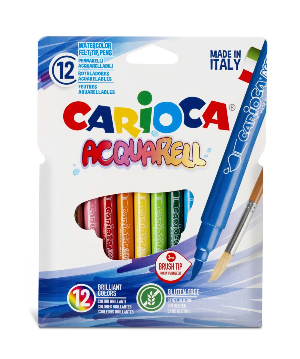 Carioca Faserstifte Aquarell, 12 Stück