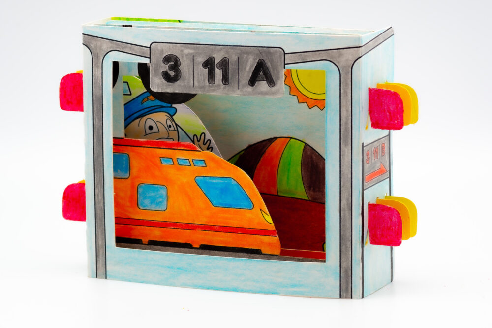 3D Malbuch " Wir nehmen den Zug" - Image 2