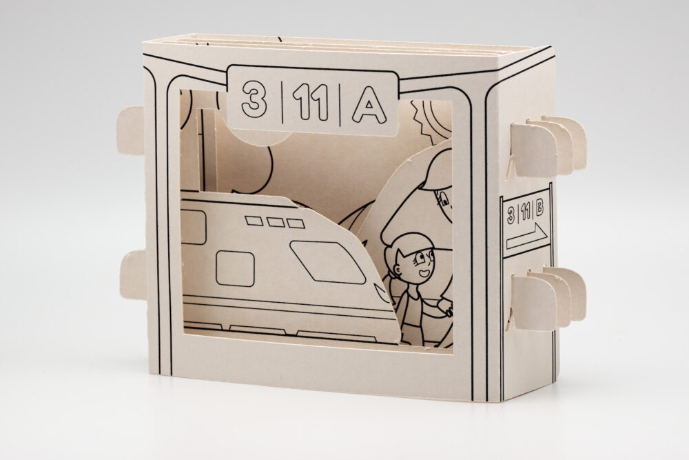 3D Malbuch " Wir nehmen den Zug" - Image 3