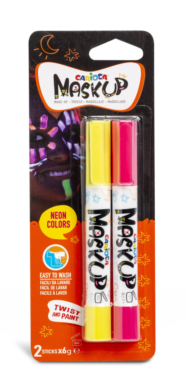 Carioca Mask Up Neon Gelb Pink